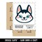 Chibi Husky Dog Head Waterproof Vinyl Phone Tablet Laptop Water Bottle Sticker Set - 5 Pack